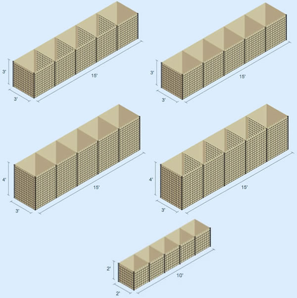 Wire Mesh Hesco Barrier