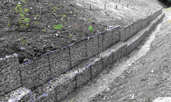 Gabion Mattresses for Slope Protection